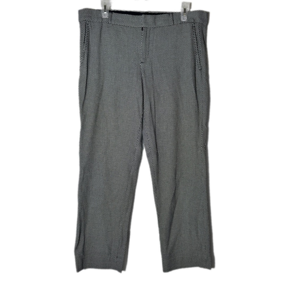 Banana Republic Ryan Fit Black & White Microdot Dress Pants – Women’s Size 12